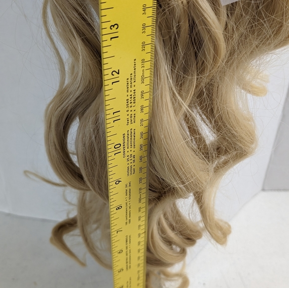 Women's 30" Wig Long  Blonde Cosplay Daily Party Waveyy Center Part Fited - Picture 13 of 16